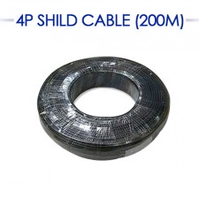 4P Shield Cable 200M 검정색 CCTV 감시카메라