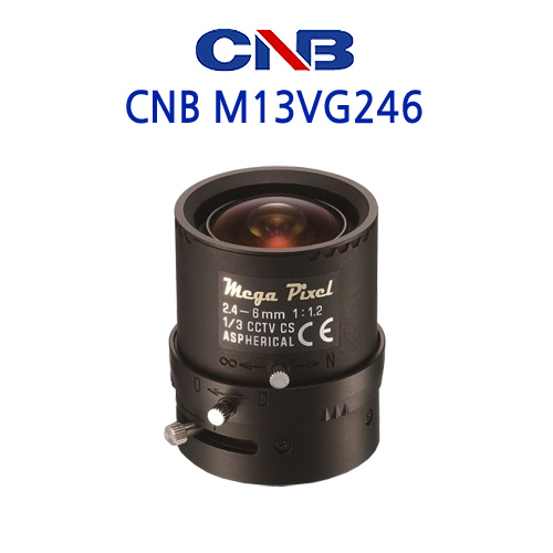 CNB M13VG246 CCTV 감시카메라 렌즈 메가픽셀렌즈 가변렌즈