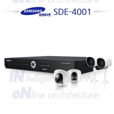 삼성테크윈 SDE-4001 AIO세트 CCTV DVR 감시카메라 녹화장치 카메라세트