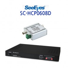 씨아이즈 SC-HCP0608D CCTV 감시카메라 HD-SDI전송장치 전원데이터중첩전송장치