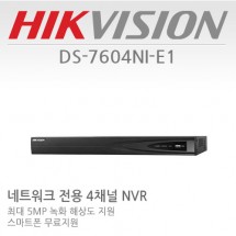 HIKVISION 하이크비전 DS-7604NI-E1 CCTV NVR 감시카메라 녹화장치 IP4채널녹화기
