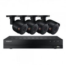 한화테크윈 와이즈넷 AIO-SDH-B94047BF CCTV DVR 감시카메라 녹화장치 카메라세트 올인원세트 All-in-One 4K 800만화소8채널4카메라
