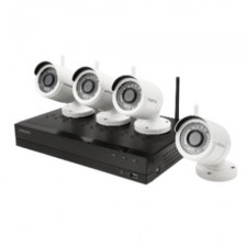 한화테크윈 와이즈넷 AIO-SNK-B73040BW CCTV DVR 감시카메라 녹화장치 무선카메라세트 올인원세트 All-in-One 200만화소 4채널4카메라 wireless
