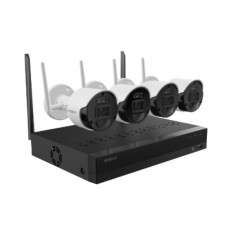한화테크윈 와이즈넷 AIO-SNK-B73047BW CCTV DVR 감시카메라 녹화장치 무선카메라세트 올인원세트 All-in-One 200만화소 4채널4카메라 wireless